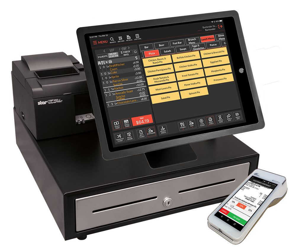 EdgeServ POS Fixed Terminal with Handheld